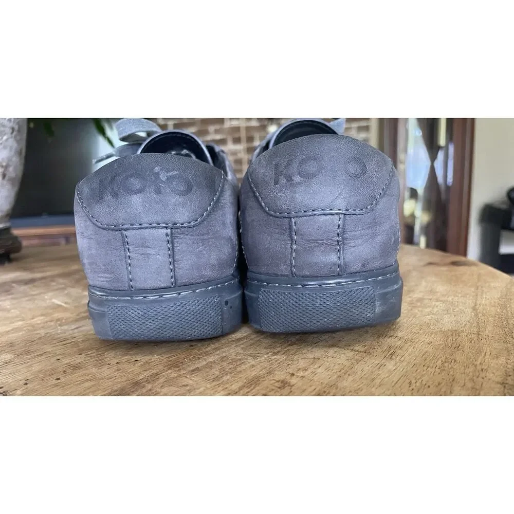 KOIO   Vera Pelle Capri Low-Top  Italian Genuine Grey Leather Women’s Sneakers 7